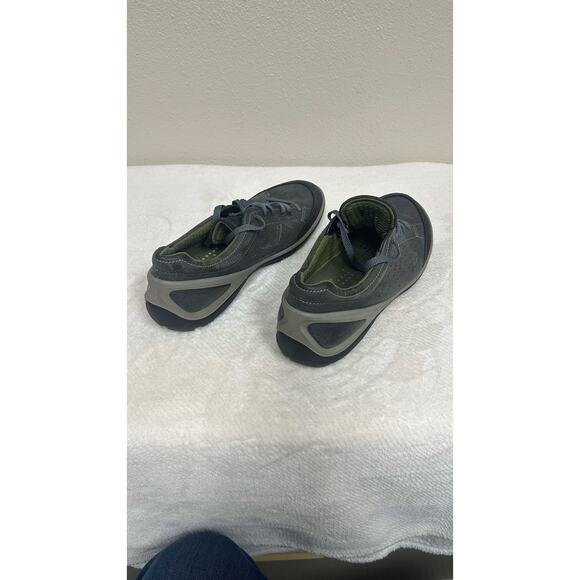 ECCO Men’s Soft 7 Nubuck Leather Sneakers – Gray Lace-Up Comfort Shoes - Picture 5 of 8